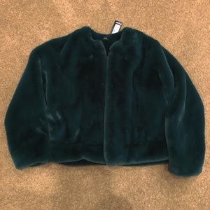 🌲dark green fur coat🌲